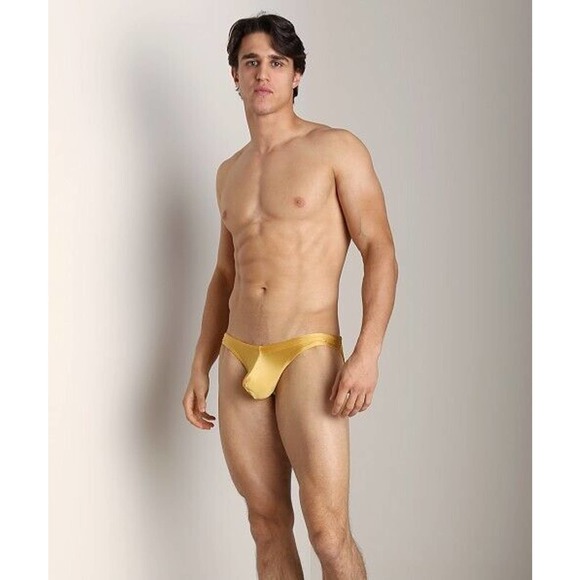 N2N Maverick C-Ring Low Cut Swim Brief Gold - Size Small - Picture 2 of 4